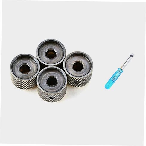 DECHOUS 12pcs Guitar Control Knobs Volume and Tone Replacement Knobs for Electric Guitars Compatible Potentiometers Easy to Install Design in Saudi Arabia