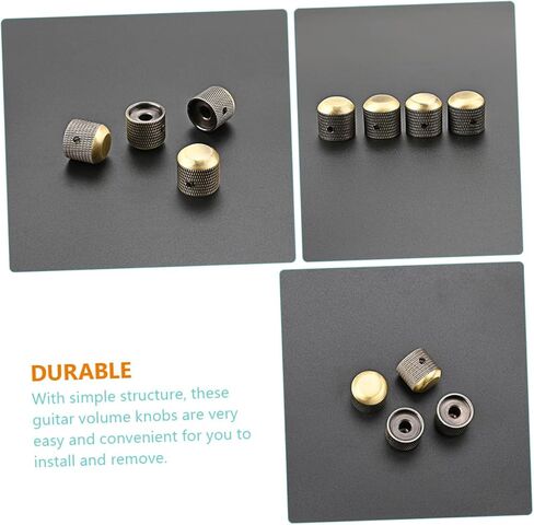 DECHOUS 12pcs Guitar Control Knobs Volume and Tone Replacement Knobs for Electric Guitars Compatible Potentiometers Easy to Install Design in Saudi Arabia