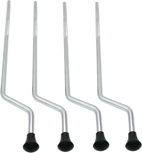 4 Pcs Rubber Anti Skid Drum Feet Holder, ID 10MM Drum Leg Tip, Professional Percussion Accessory Drum Feet Floor Tom Legs Parts Musical Instrument Accessories ﻿ in Saudi Arabia