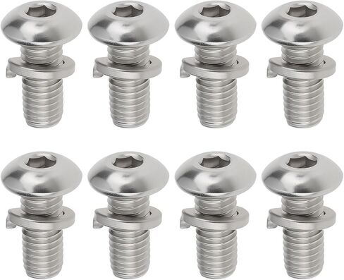 ECSiNG 8 قطع مسامير تثبيت M5x12mm مع 8 غسالات زنبركية 4GE01 304 من الفولاذ المقاوم للصدأ متوافق مع Tom-Tom 40 42 400 410 420 450 500 550 in Saudi Arabia
