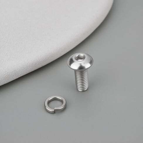 ECSiNG 8 قطع مسامير تثبيت M5x12mm مع 8 غسالات زنبركية 4GE01 304 من الفولاذ المقاوم للصدأ متوافق مع Tom-Tom 40 42 400 410 420 450 500 550 in Saudi Arabia