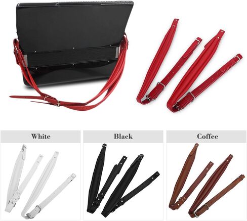 Estink Accordion Straps, Multi Colors Adjustable Wear-resistant Accordion Shoulder Harness&Belt Accordion Shoulder Straps Kit Musical Instrument Accessories for 16-120 Bass in Saudi Arabia