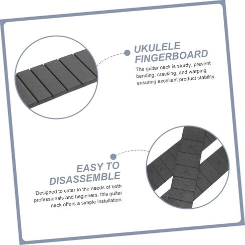 3pcs Headless Guitar Neck Replacement Material Ukulele for Guitars Easy Installation Design for Professionals and Beginners in Saudi Arabia