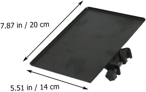 Clamp Microphone Stand Accessory Tray Abs Holder for Live Broadcasting Karaoke Recording Compatible with Mic Stands Raised Edges for Secure Item Placement in Saudi Arabia