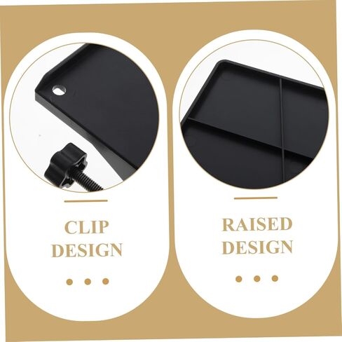 Clamp Microphone Stand Accessory Tray Abs Holder for Live Broadcasting Karaoke Recording Compatible with Mic Stands Raised Edges for Secure Item Placement in Saudi Arabia