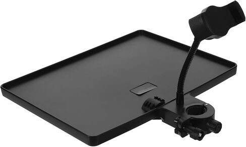 Multi-Functional Microphone Stand Tray Clamp-On Phone Holder Adjustable Mic Sound Card Tray for Live Broadcast Studio and Karaoke Use in Saudi Arabia