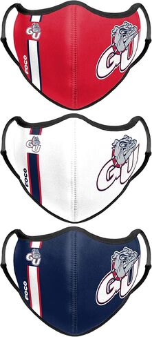 FOCO Gonzaga Bulldogs NCAA Face 3 Pack Face Cover in Saudi Arabia