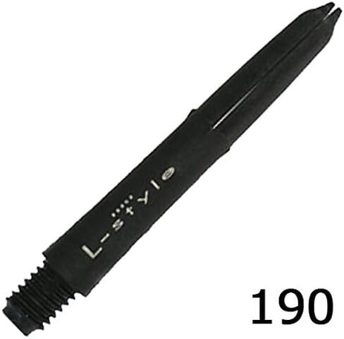 x Laro Dart Shafts: Carbon Fiber Dart Shaft - Black 190 (Short) in Saudi Arabia