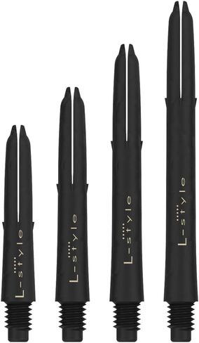 x Laro Dart Shafts: Carbon Fiber Dart Shaft - Black 190 (Short) in Saudi Arabia