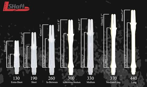 x Laro Dart Shafts: Carbon Fiber Dart Shaft - Black 190 (Short) in Saudi Arabia
