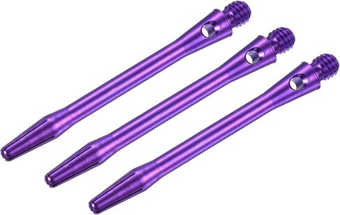 48mm Aluminum Dart Shafts, Medium 2BA Thread Dart Stems Dart Accessories Throwing Fitting for Steel Tip - 3 Pack (Purple) in Saudi Arabia