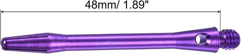 48mm Aluminum Dart Shafts, Medium 2BA Thread Dart Stems Dart Accessories Throwing Fitting for Steel Tip - 3 Pack (Purple) in Saudi Arabia