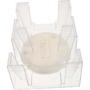 DECHOUS Rotating Playing Card Holder Tray with Deck Capacity Lightweight Poker Stand for Adults Easy to Clean Compact Organizer Suitable for Home Office Entertainment in Kuwait