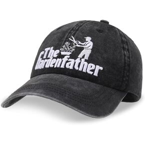 Gardening Gifts for Men, Adjustable Cotton Baseball Cap with Gift Box for Plant Lovers Black in Saudi Arabia