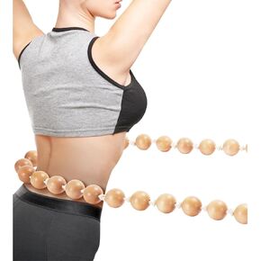 Weighted Hula Exercise Hoop for Adults Weight Loss, Wooden Beads Massage Hoop, 4.2lbs, Fun to Workout in Saudi Arabia