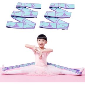 2 Pcs Kids Stretch Bands Dance Stretching Straps for Children Gymnastics Equipment Dance Training Elastic Band for Kids Multi-Loop Numbered Stretch Band for Ballet Cheerleading-8 Loops in Saudi Arabia
