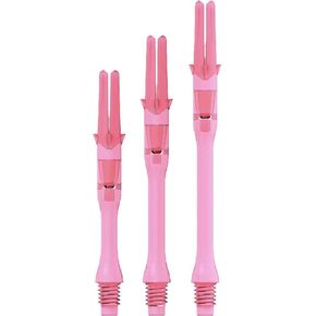 Dart Shafts: L-Shaft Silent - Spinning Dart Shafts - Pink Slim 440 (Extra Long) in Saudi Arabia