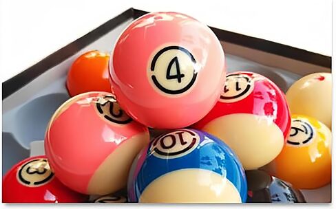 Premium Billiard Balls Set, 2-1/4" Regulation Size Pool Table Balls, Polyester Material American Billiards, One Box Contains 16 Ball in Saudi Arabia