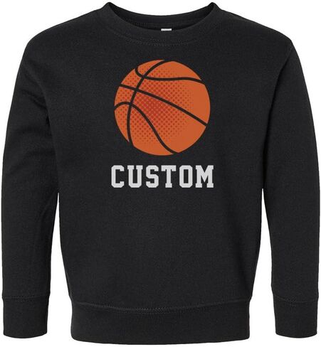 Custom Name Basketball Kids Sweatshirt Toddler in Saudi Arabia