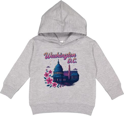 سترة بقلنسوة للأطفال الصغار من إنكتاستيك واشنطن دي سي سكاي لاين بأزهار الكرز in Kuwait