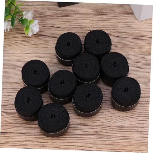 DECHOUS 10Pcs Black Racket Grip Overgrip Perforated Super Absorbent Sweat Band for Tennis Badminton Squash Pickleball Rackets for Humid Conditions in Kuwait