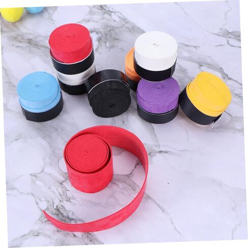 5 قطعة تعزيز قبضة مضرب بدمنتون الشريط زلة Overgrip ل الاسكواش تنس كرة المضرب Pickball الألوان لون عشوائي in Kuwait