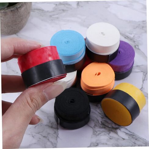 5 قطعة تعزيز قبضة مضرب بدمنتون الشريط زلة Overgrip ل الاسكواش تنس كرة المضرب Pickball الألوان لون عشوائي in Kuwait