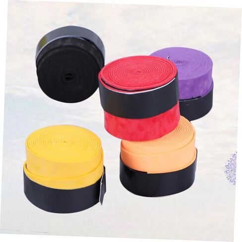 5 قطعة تعزيز قبضة مضرب بدمنتون الشريط زلة Overgrip ل الاسكواش تنس كرة المضرب Pickball الألوان لون عشوائي in Kuwait