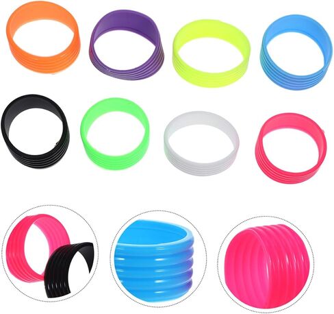 BESPORTBLE 16Pcs Reusable Nonslip Racket Grip Rings Durable Overgrip Protectors for Tennis Badminton and Squash Rackets Sweat Absorbing Non Skid Handle Fixing in Saudi Arabia