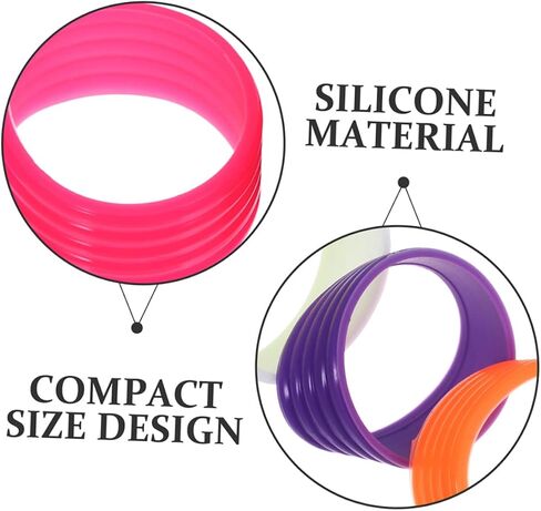 BESPORTBLE 16Pcs Reusable Nonslip Racket Grip Rings Durable Overgrip Protectors for Tennis Badminton and Squash Rackets Sweat Absorbing Non Skid Handle Fixing in Saudi Arabia