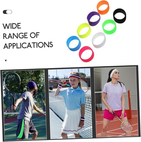 BESPORTBLE 16Pcs Reusable Nonslip Racket Grip Rings Durable Overgrip Protectors for Tennis Badminton and Squash Rackets Sweat Absorbing Non Skid Handle Fixing in Saudi Arabia
