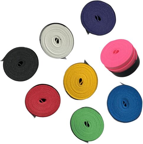 GALPADA 8Pcs Colorful Slip Racket Grip Tape Sweat Absorbent Overgrip for Badminton Tennis Squash Fishing Rod Black White Green Yellow Pink Red Blue Purple in Saudi Arabia