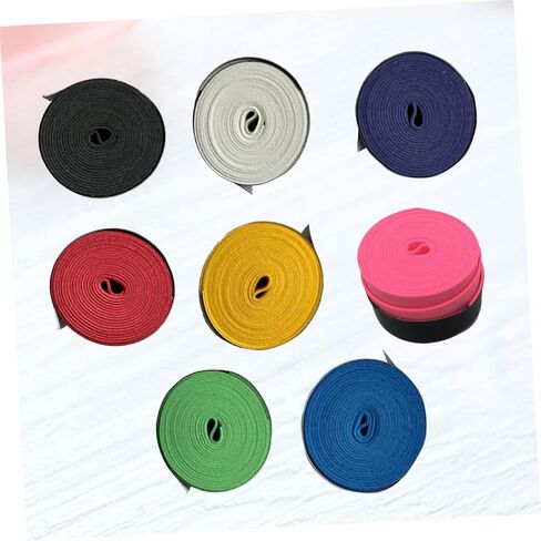 GALPADA 8Pcs Colorful Slip Racket Grip Tape Sweat Absorbent Overgrip for Badminton Tennis Squash Fishing Rod Black White Green Yellow Pink Red Blue Purple in Saudi Arabia