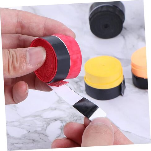 GALPADA 8Pcs Colorful Slip Racket Grip Tape Sweat Absorbent Overgrip for Badminton Tennis Squash Fishing Rod Black White Green Yellow Pink Red Blue Purple in Saudi Arabia