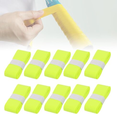 10 Pieces Tennis Racket Grip Tape Replacement Tennis Overgrip Tape for Squash Fishing Rod Pickleball in Saudi Arabia