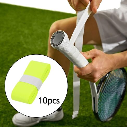 10 Pieces Tennis Racket Grip Tape Replacement Tennis Overgrip Tape for Squash Fishing Rod Pickleball in Saudi Arabia