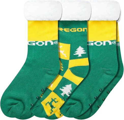 FOCO Oregon Ducks NCAA Womens Fan Footy 3 Pack Slipper Socks in Saudi Arabia