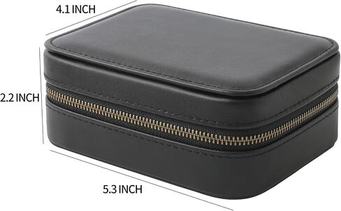 Genuine Leather Guitar Pick Case Holder Box, Acoustic Electric Guitar Accessories Gift for Guitar Player (Black) in Saudi Arabia