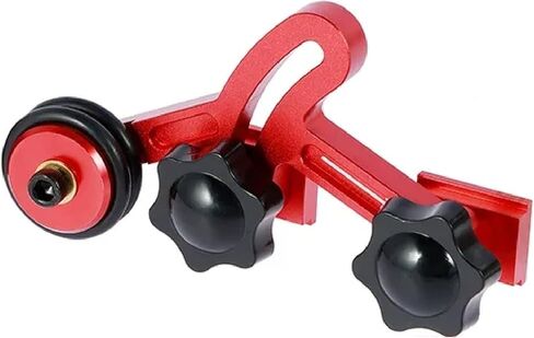 Professional Aluminum Alloy Guide Roller System, Red and Black, 8 Sliders, One-Way Bearing Stock Feeder, Industrial Machinery Compatible in Saudi Arabia