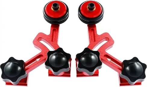 Professional Aluminum Alloy Guide Roller System, Red and Black, 8 Sliders, One-Way Bearing Stock Feeder, Industrial Machinery Compatible in Saudi Arabia