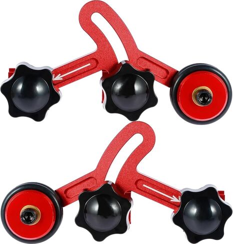 Professional Aluminum Alloy Guide Roller System, Red and Black, 8 Sliders, One-Way Bearing Stock Feeder, Industrial Machinery Compatible in Saudi Arabia