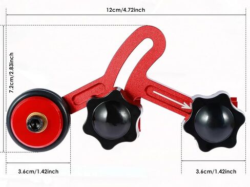 Professional Aluminum Alloy Guide Roller System, Red and Black, 8 Sliders, One-Way Bearing Stock Feeder, Industrial Machinery Compatible in Saudi Arabia