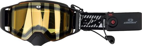 Castle X Coil Heated Snow Goggles - Anti-Fog Goggle for Ski, Snowboard, Snowmobile, White/Gray in Saudi Arabia