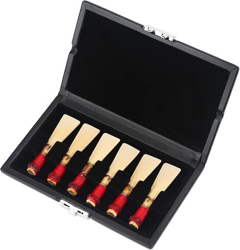 Bassoon Reeds Storage Case, PU Leather Bassoon case Black Reeds Container Box Oboe Container Box for Musical Instrument Storage in Saudi Arabia