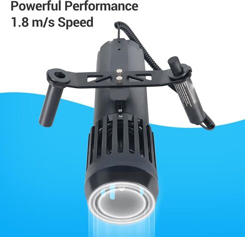 Asixxsix Underwater Scooter, 3 Speed Modes Up to 1.8m.s Brushless Motor Sea Scooter 4.4Ah Battery Compact and Portable Detachable Modular Thumb Controller for Paddleboard Kayak in Saudi Arabia