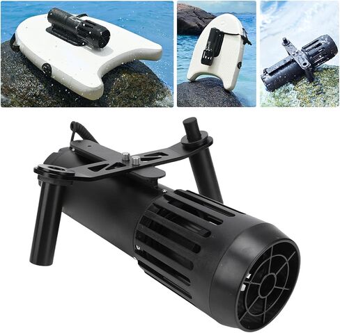 Asixxsix Underwater Scooter, 3 Speed Modes Up to 1.8m.s Brushless Motor Sea Scooter 4.4Ah Battery Compact and Portable Detachable Modular Thumb Controller for Paddleboard Kayak in Saudi Arabia