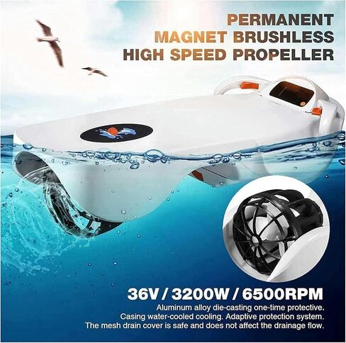 3200W Electric Surfboard & Kick Board - High-Powered Underwater Sea Scooter for Adults - Ultimate Water Skateboarding Experience in Saudi Arabia