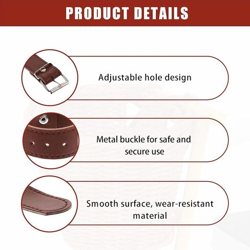 2PCS Bike Basket Straps Brown Bicycle Wicker Basket Straps Bike Baskets Replacement Strap Wicker Front Handlebar Baskets Strap Vintage Cycling Leather Quick Release for Bike in Saudi Arabia
