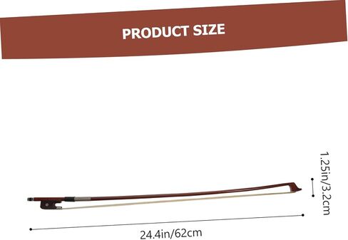 Violoncello Bow with Natural Horsetail Hair Practice Cello Bow for Students and Beginners Excellent Balance and Resilience Durable Instrument Part for Music Enthusiasts in Saudi Arabia