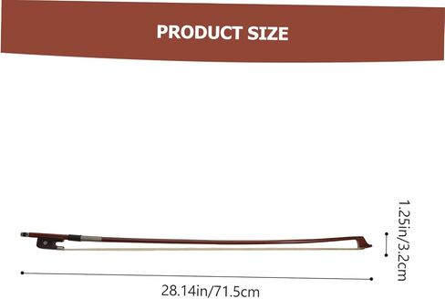 SUPVOX Brazilian Cello Bow for Beginners Durable Practice Bow with Horsehair Sturdy Straight Design for All Skill Levels Backup Cello Accessory in Saudi Arabia